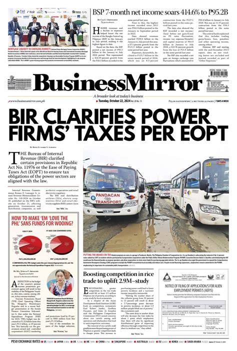 businessmirror|BusinessMirror Newspaper Subscription .